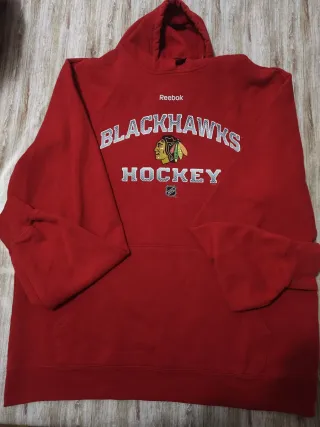Sudadera Reebok Blackhawks Hockey Roja