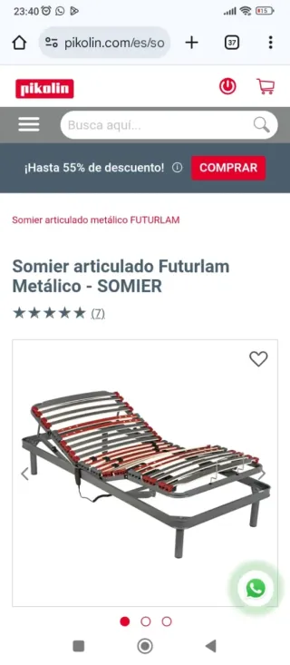 Colchón nuevo y de segunda mano