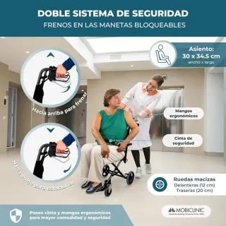 Silla de ruedas Tránsito, Plegable Mobiclinic