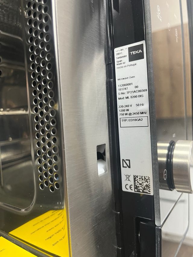 Microondas Teka ML 8200 BIS Exposición