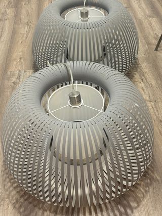 Lámparas de comedor grises (2 unidades) Mod Lola