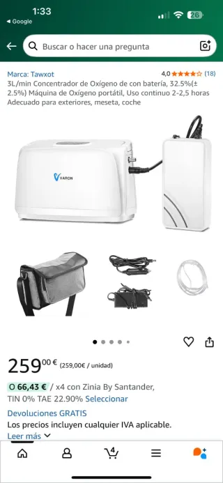 Generador de Oxígeno VARON NT-3