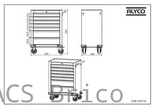 Carro Sin Herramientas 7 Cajones Alyco 192710