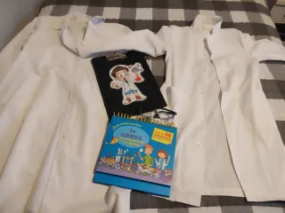 Juguete científico diy: Batas, libro, gafas, carpe