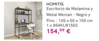 Escritorio con estanterías de madera