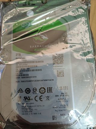 Disco Duro Seagate BarraCuda 3.5" 2TB SATA 3