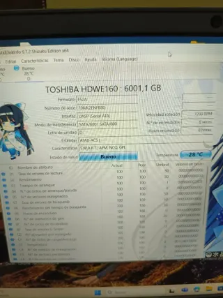 Toshiba X300 6TB Performance & Gaming Disco Duro
