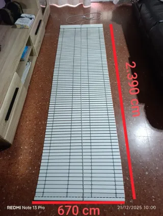 Persianas enrollables largas