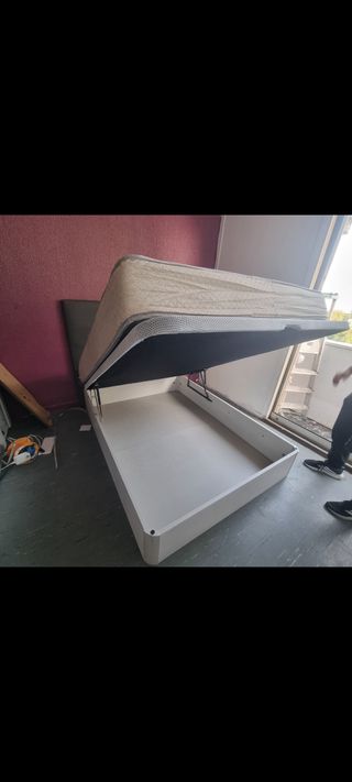 Canapé Abatible con Colchón de Alta Calidad