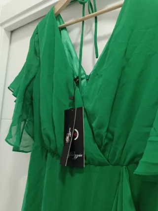 Vestido fiesta verde