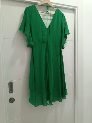 Vestido fiesta verde