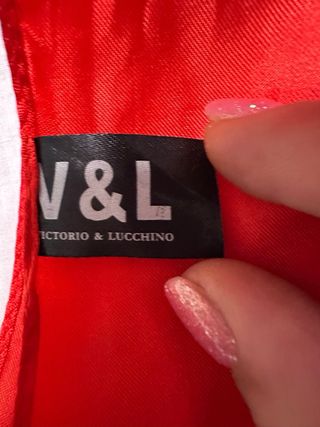 Pañuelo Victorio y Lucchino V&L Rojo Blanco Lunare