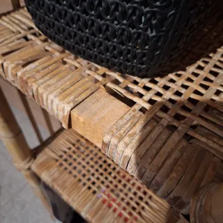 Estantería de caña estilo arco