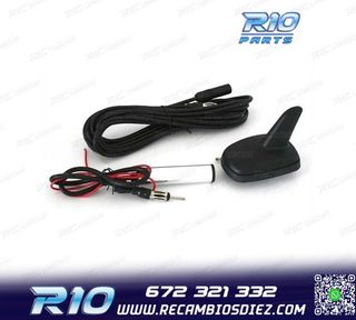 ANTENA ALETA DE TIBURÓN CON AMPLIFICADOR