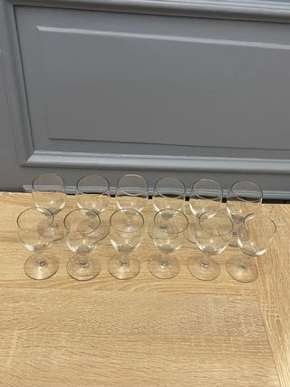 Copas de licor de cristal pequeñas