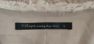 Chaqueta peluche rosa nude Steps Talla L