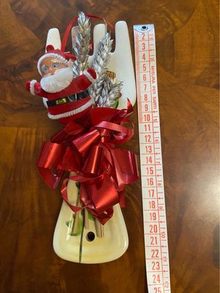 Decorazione Natale Babbo Natale su forchetta