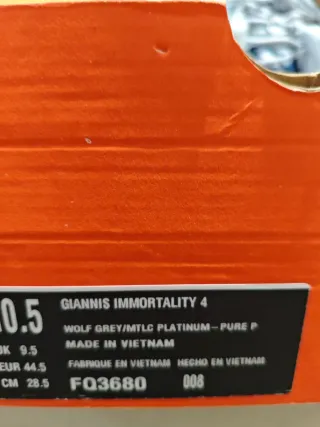 Nike Giannis Immortality 4 Talla 42