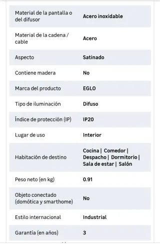 Lámpara techo colgante de acero cobre y bombilla