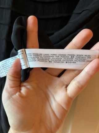 Vestido Negro Massimo Dutti