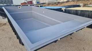 Piscina de Poliester 7x3 con playa
