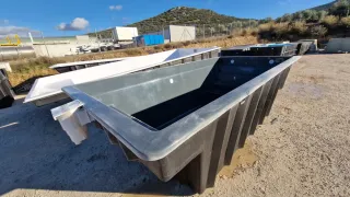 Piscina rectangular 4,7x2,2 Gris Oscuro