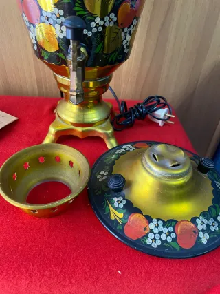 Sanovar vintage ottone decorato