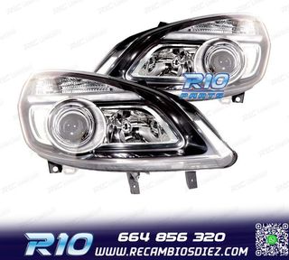 FAROS PARA RENAULT SCENIC II 05-08 FONDO NEGRO