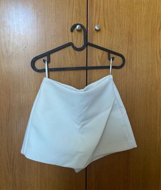 Falda pantalón Zara Crema Talla XS