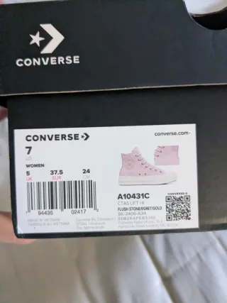 Zapatillas Converse All Star altas rosas