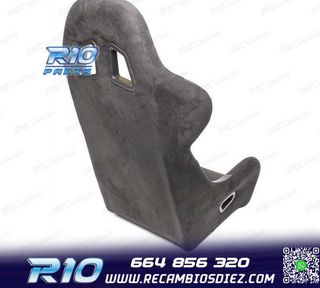 ASIENTO BAQUET UNIVERSAL NEGRO ALCANTARA - PIEL ESTILO EVO