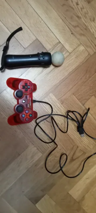 Mandos PS3 Sony Rojo y Negro