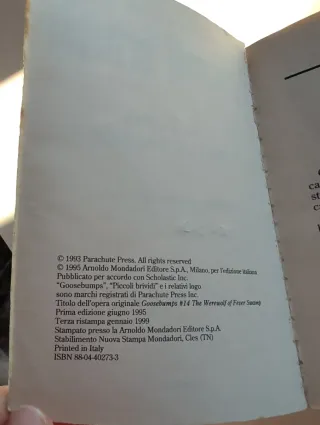 Piccoli Brividi - Il lupo della palude