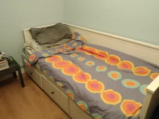 Cama nido blanca Ikea Hemnes con cajones