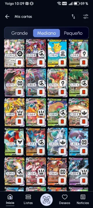 Álbum de cartas Pokémon