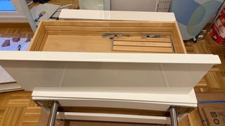 Lavabo y cubeta baño Ikea blanco 2 cajones