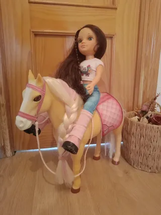 Muñeca Nancy con Caballo