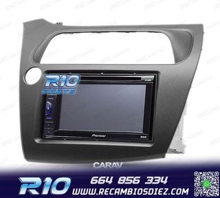 MARCO NEGRO RADIO 2-DIN PARA HONDA CIVIC HATCHBACK 06-11