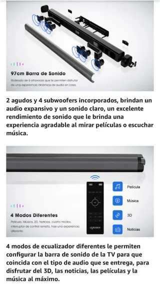 Barra de Sonido Nueva, LEADSIGN Surrond