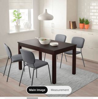 Mesa extensible Ikea LANEBERG marrón