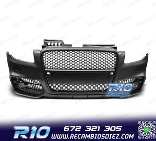 PARAGOLPES DELANTERO AUDI A4 04-07 LOOK RS4 NEGRO