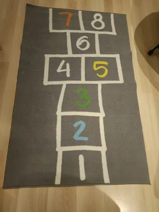 Alfombra infantil IKEA números 160x80