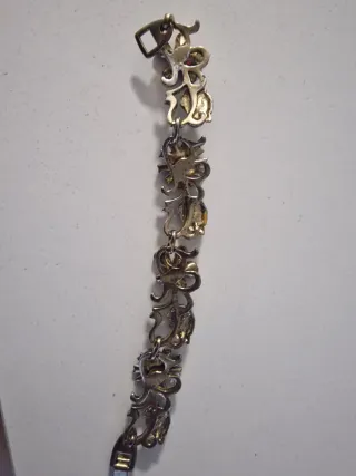 Pulsera Bimba y Lola Flores Dorada Multicolor