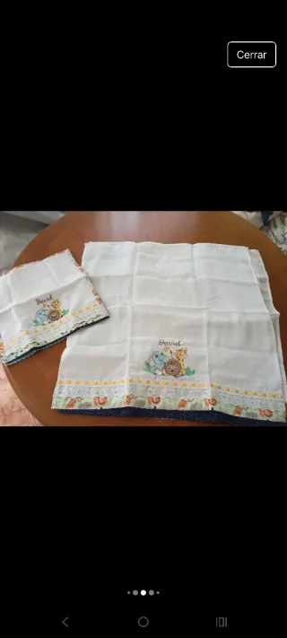 Lote muselinas y baberos David