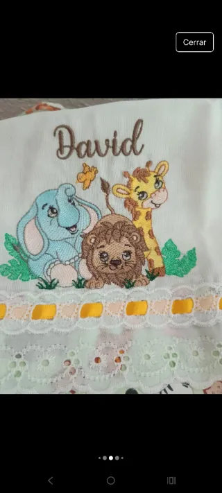 Lote muselinas y baberos David