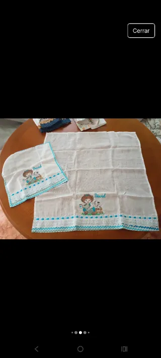 Lote muselinas y baberos David