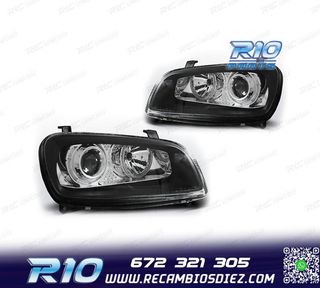 FAROS TOYOTA RAV-4 94-00 OJOS ANGEL FONDO NEGRO