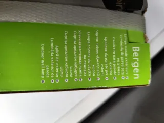 Aplique de pared exterior Inspire Bergen