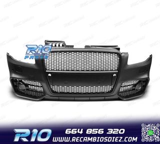 PARAGOLPES DELANTERO AUDI A4 04-07 LOOK RS4 NEGRO