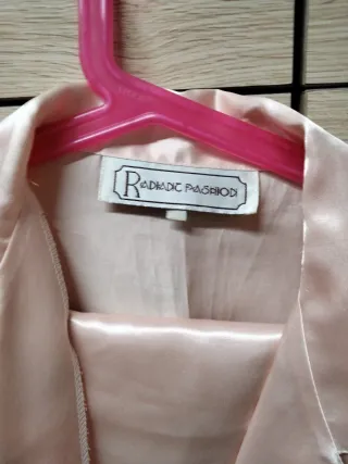 Pijama raso rosa talla 42